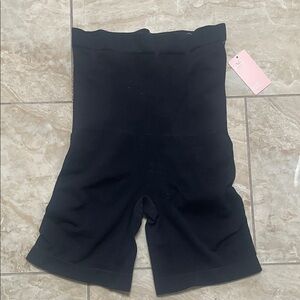 Women's Black High-Waisted Shapewear Shorts